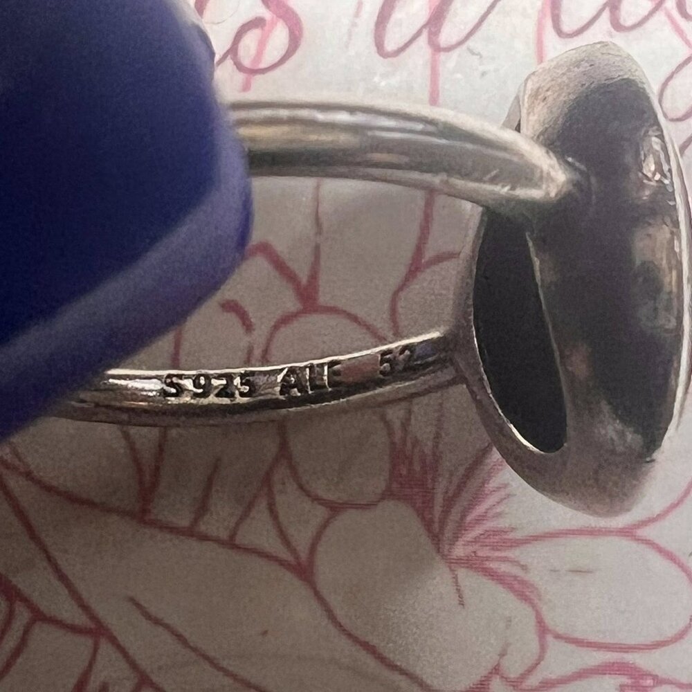 Authentic Pandora Signature Silver Ring #190912CZ - Picture 3 of 6